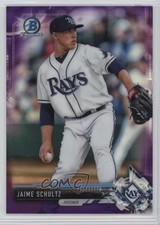 2017 Bowman Chrome Prospects Purple Refractor 7/250 Jaime Schultz #BCP198 3q5