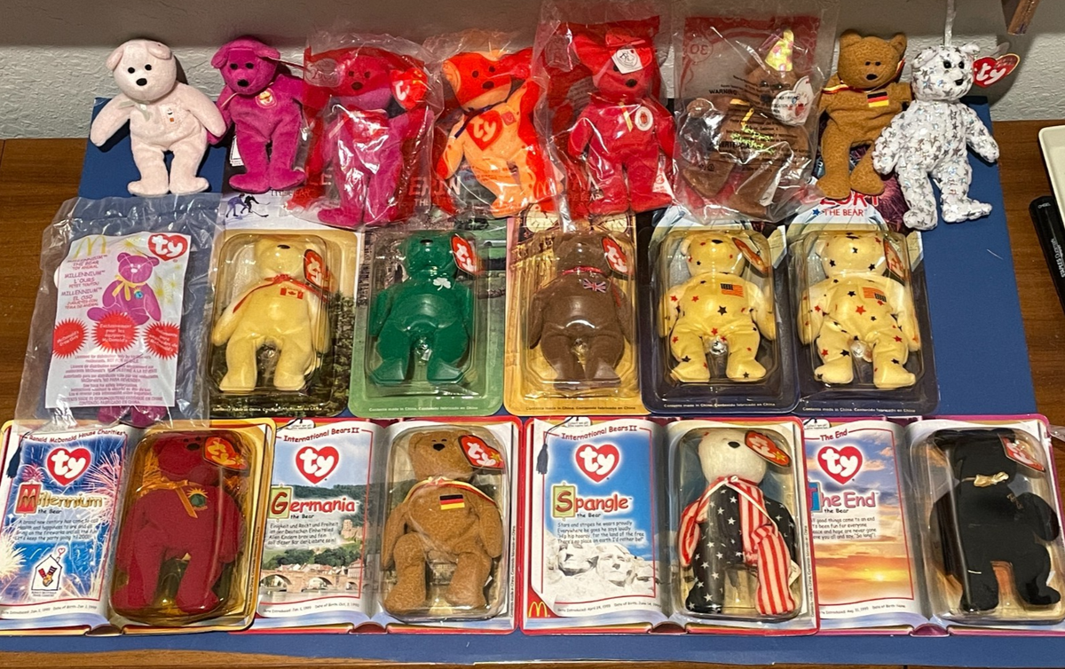 Teenie Beanie Babies Bears 25th 30th Y2K 1999 to 2009 McDonald's