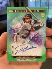 2024 Topps Inception Jackson Holliday Base Rookie Autographs GREEN /125 ON CARD