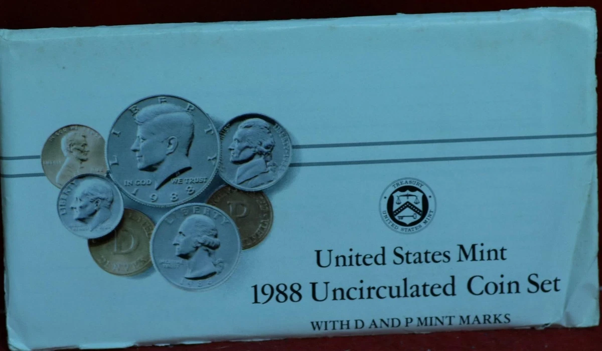 R51206 UNITED STATES MINT 1988 PRESTIGE SET オリンピックコイン プレステージセット 6種類 箱付 1988