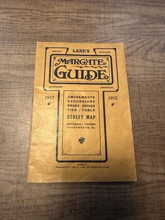vintage travel guide Margate 1912 1913 John C. Lane ephemera Booklet