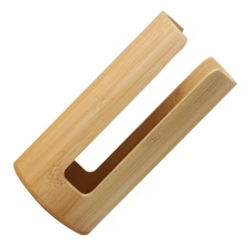 Bamboo Cup Holder Coffee Dispenser Bathroom Countertop Organizer