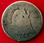 1854 Silver Seated Liberty Dime w/ Arrows
