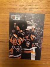 1991-92 Pro Set French Hockey Card Conn Smythe Trophy Mario Lemieux #318 NRMT