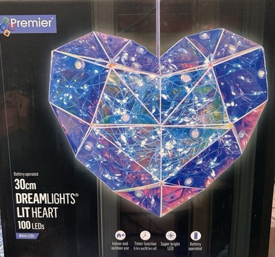 30cm Traumlichter beleuchtetes Herz 100 LEDs