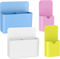 MoKo Magnetischer Stiftehalter, 3 StüCk Mit Whiteboard-Schwamm, Weiß | Whiteboar