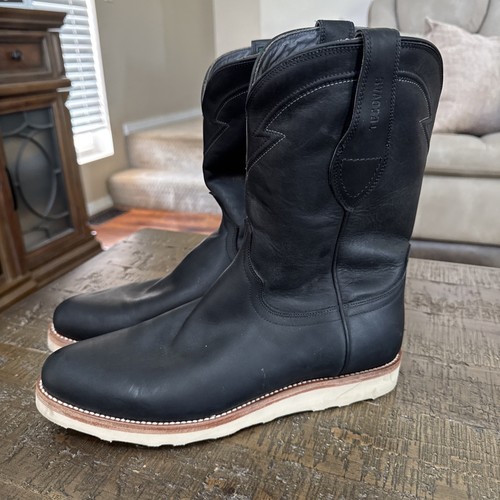 Tecovas The Knox Boot Mens 11 D Black Leather Roper Western Ranch ...