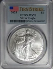 2025 PCGS MS70 FIRST STRIKE AMERICAN SILVER EAGLE - WG9