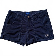 Vintage OP Ocean Pacific Corduroy Shorts Cord Blue 80s Women s Size 7 3" Inseam