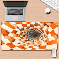 40*90cm 1pc, Spatial Solid, Printed Pad for Desk, Gaming, Office Decor, Non-Slip