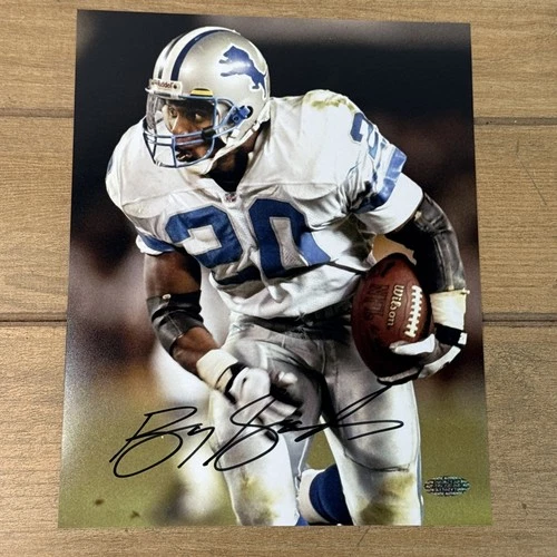 Barry Sanders Signed Photo 8x10 Autographed Detroit Lions w/COA Hologram
