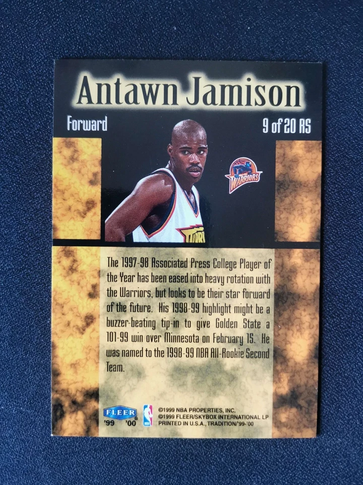 1999 Fleer Tradition Antawn Jamison Rookie Sensations #9 - Bild 2 von 2