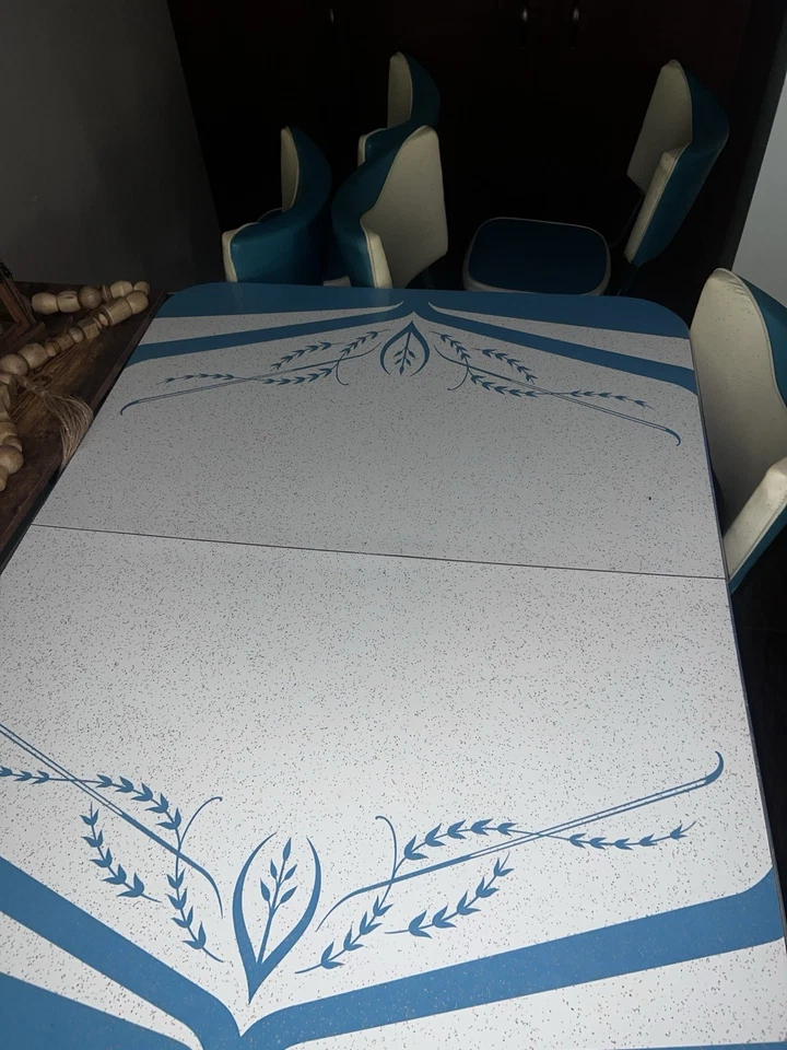 1969 Винтажная кухня - столовая комплект: стол (верх Formica) и пять стульев - ретро - Изображение 2 из 3