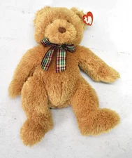 TY Classic Plush Walnut The Bear Stuffed Animal Toy 13.5" H Brown w Ribbon