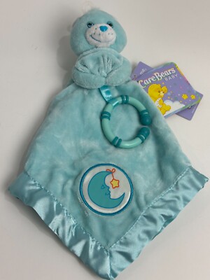 Vintage NWT Care Bears Baby Bedtime Bear Aqua Blue Plush