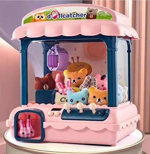 Automatic Doll Machine Coin Operated Play Game Mini Claw Catch Toys Kids Gifts