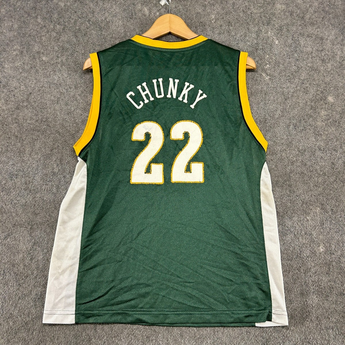 VTG Seattle Supersonics Jersey Boys L Green Chunky 22 Custom VTG Seattle Supersonics Jersey Boys L Green Chunky 22 Custom