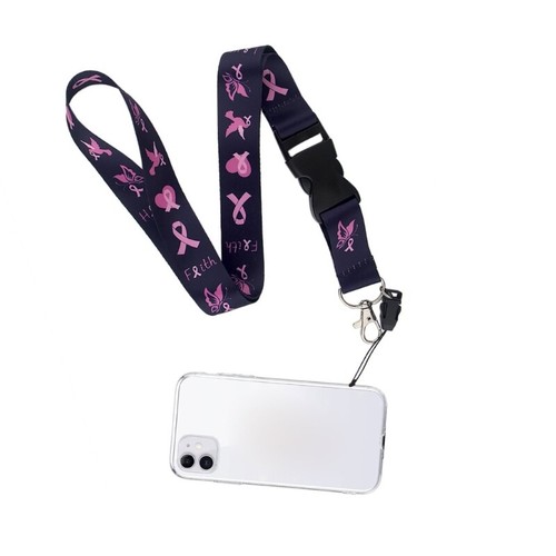 Set of 2 Ribbon Lanyard Neck Straps Removable Neck Lanyard Long Wrist Rope - Zdjęcie 2 z 8