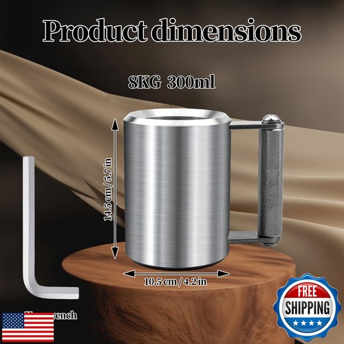 Esayendder Heavy Mug, 8KG/18LB 300 ML Edelstahl Super Heavy Hantel passend - Bild 2 von 5