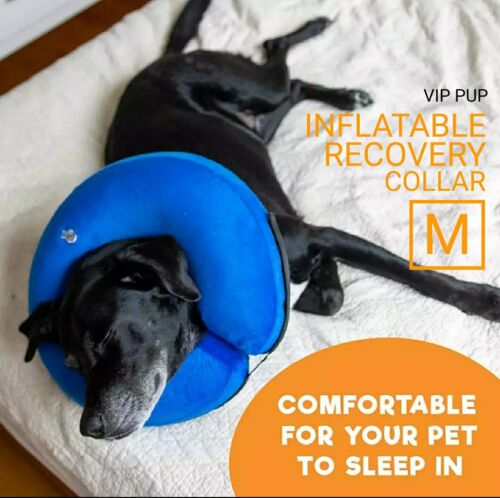 Inflatable Dog Recovery Collar Soft E-Collar for Medium Dogs 25–36cm Neck - Picture 2 of 4