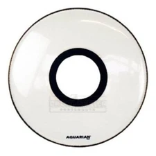 Aquarian Center Ported Bass White Drumhead 22"