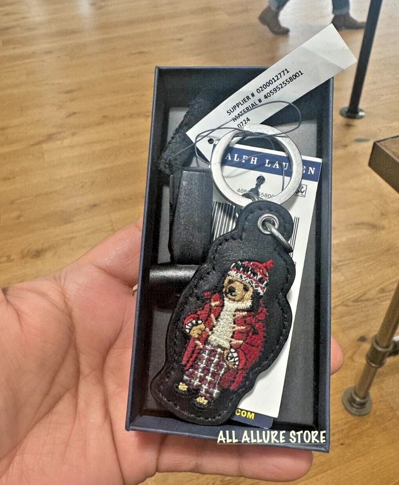 Polo Ralph Lauren Polo Oso Cuero Llavero ENCANTO con Caja de Regalo Foto 4 de 4