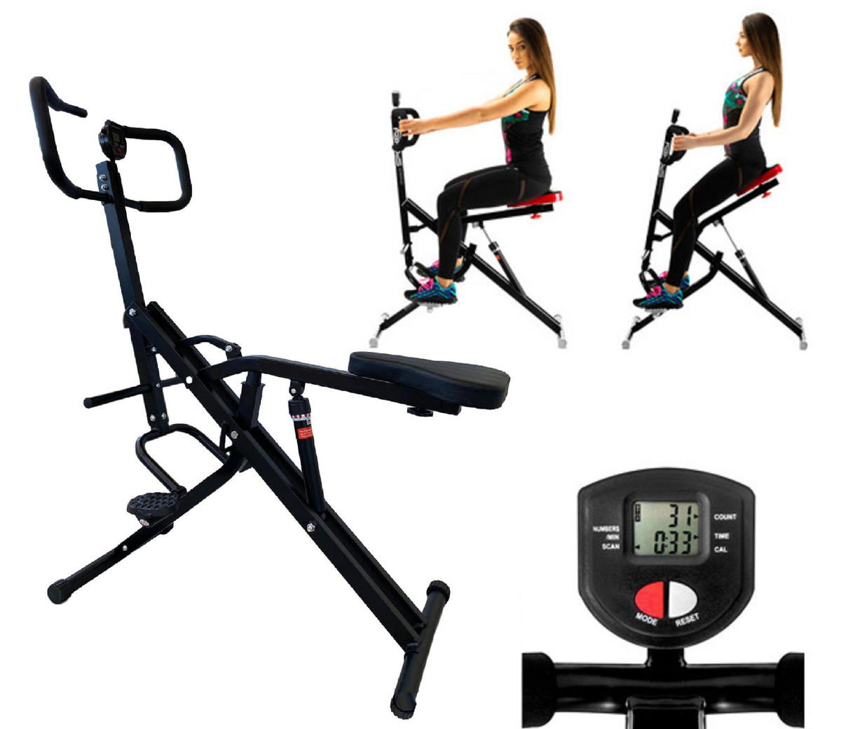 Power Rider Total Crunch Ejercitado Fitness Abdo Exercise Full