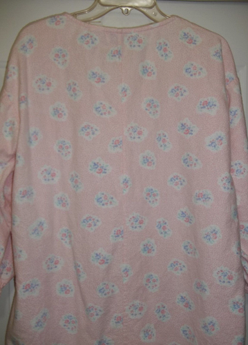 Ashley Taylor Women's Vintage Flannel Nightgown Cottagecore Pink Pleated XL(?) - Picture 6 of 8