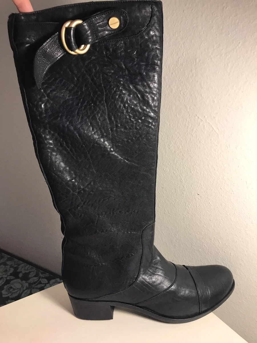 Lamb top leather boots