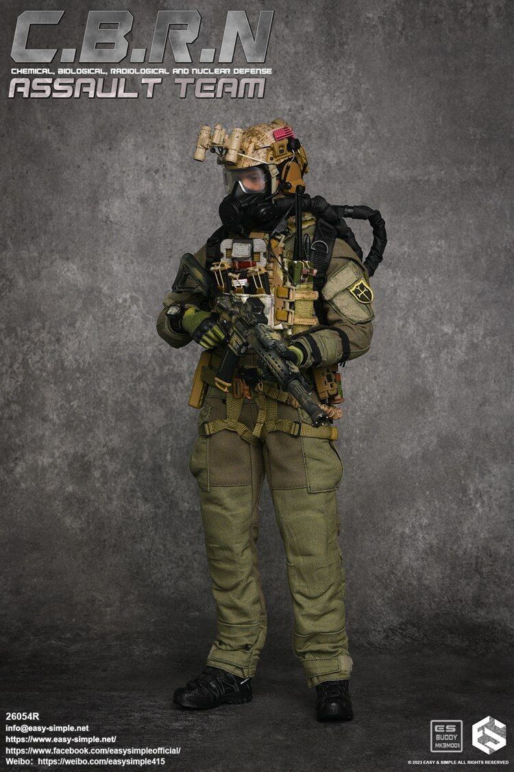 EASY&SIMPLE ES 26054R 1/6 CBRN Assault Team Soldiers Action EASY&SIMPLE ES 26054R 1/6 CBRN Assault Team Soldiers Action