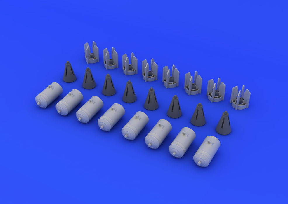 Eduard 1/48 Brassin resin OFAB-100 Soviet bombs #648126 Eduard 1/48 Brassin resin OFAB-100 Soviet bombs #648126
