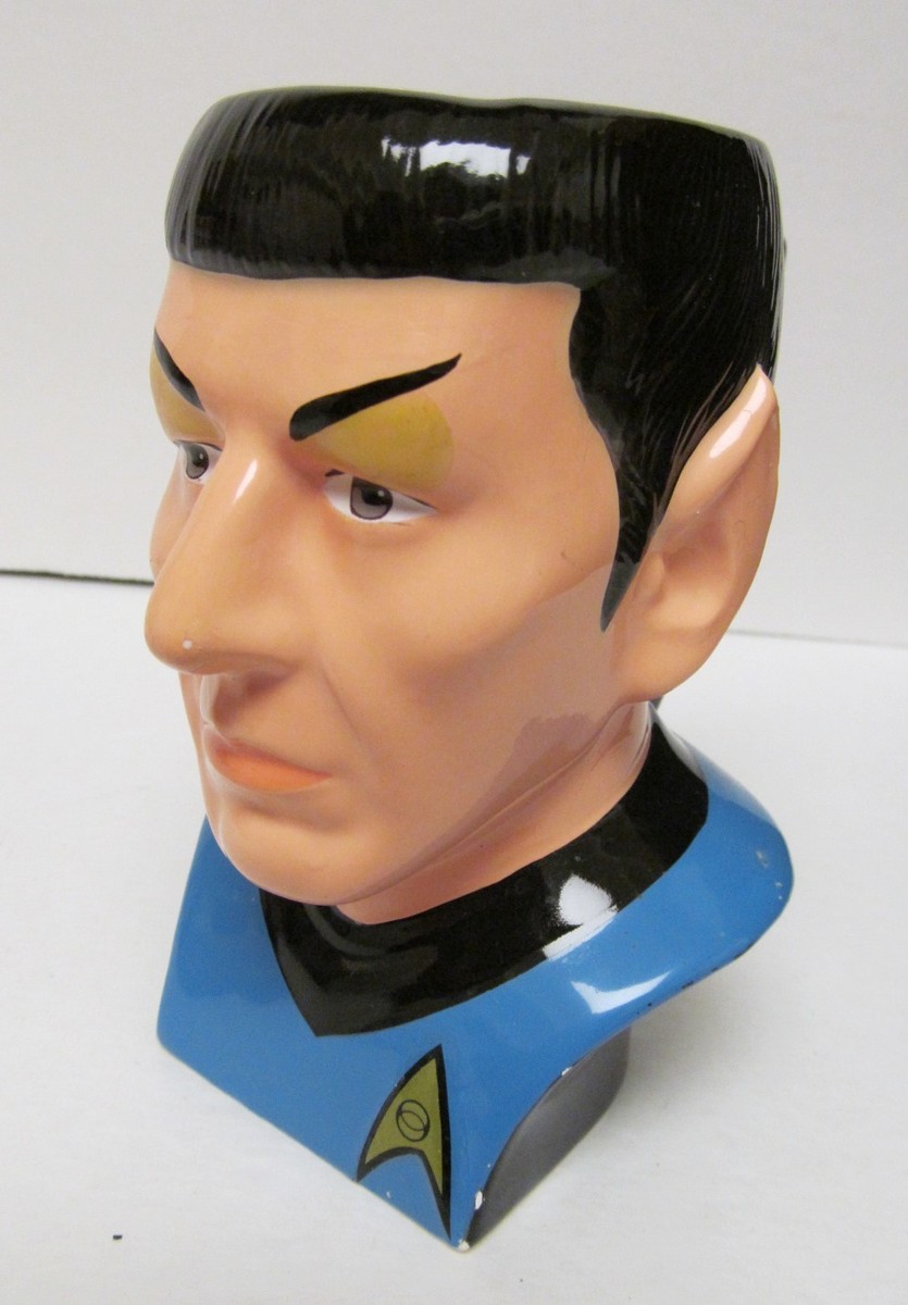 スタートレック ミスタースポック マグカップ 1994年製 ポストカード４枚付き Vintage Star Trek Spock Mug Cup 1994 Applause 45847 Figure