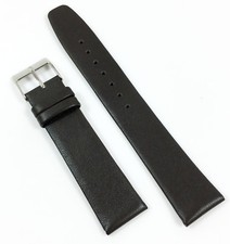 Brand New Dark Brown Genuine Leather Strap Band 20mm Lug 8 Inches Length