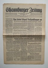 Rinteln: Schaumburger Zeitung / Obernkirchener Anzeiger v. 16.10.1951 -Oryginał!