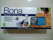 NEW IN BOX SEALED BONA HARDWOOD FLOOR CARE KIT FOR  HARDWOOD FLOOR CLEANING 