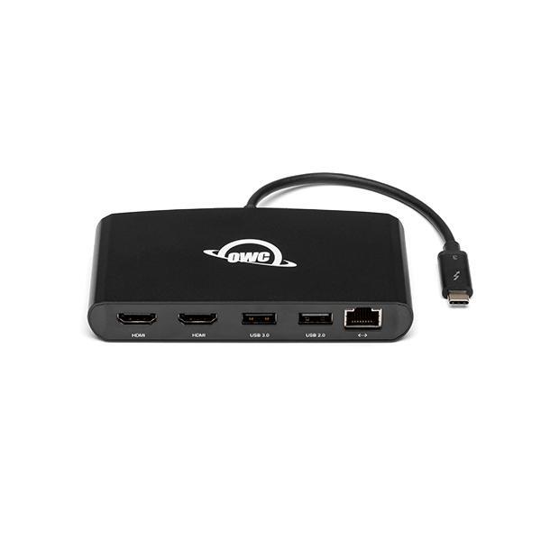OWCTB3MDK5P  Thunderbolt 3 mini Dock, Dockingstation black , HDMI, USB, RJ-45  8