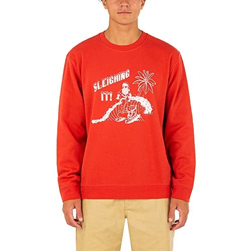 Hurley Sleighing It Summer Crew Sweatshirt Top Martian Hurley Sleighing It Summer Crew Sweatshirt Top Martian