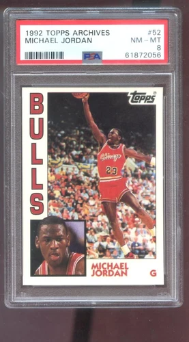 1992-93 Topps Archives #52 Michael Jordan PSA 8 Graded Basketball Card NBA 92-93