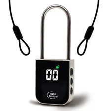Habit Control Time Lock, Timed Locker Padlock, Pad Lock with Timer & Steel Cable