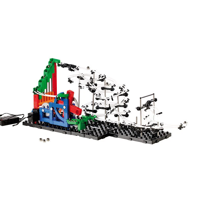 Playtastic Bausatz: Kugel-Achterbahn Schwierigkeitsstufe II, 245 Teile