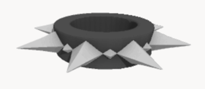 Animal Jam Classic AJC Rare Long Spiked Collar + Wrist Set (READ