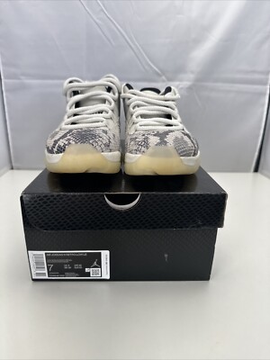 Size Air Jordan 11 Retro Low Light Bone Snakeskin GENTLY USED  192499456496|