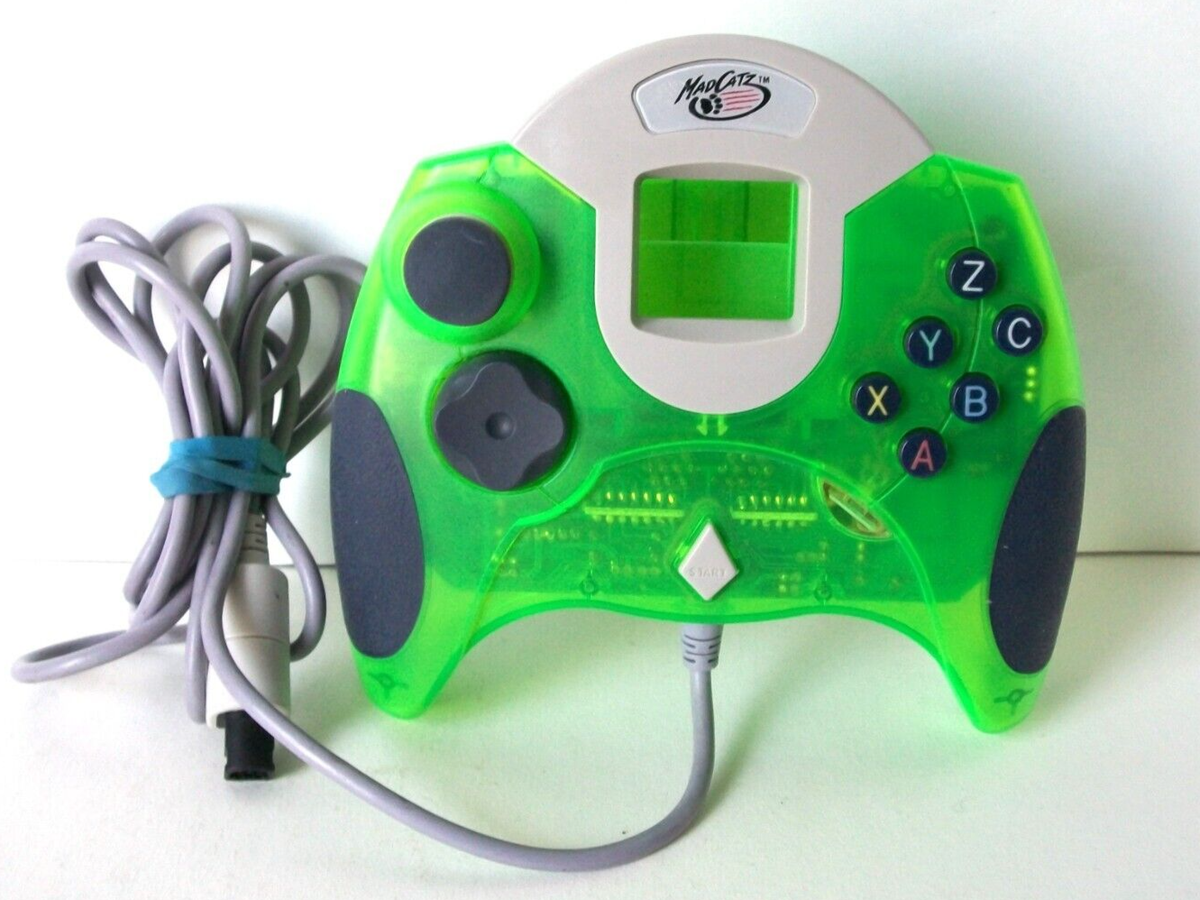 MadCatz Sega Dreamcast Dream Pad Green Controller Gamepad Mad Catz