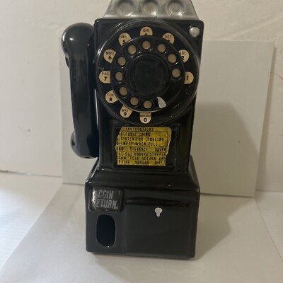 Vintage Ceramic Phone Still Bank Taiwain Pay Phone