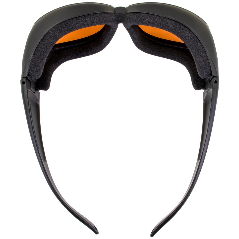 Gafas de seguridad Global Vision Outfitter marcos negros lentes de espejo de conducción antiniebla Foto 4 de 4