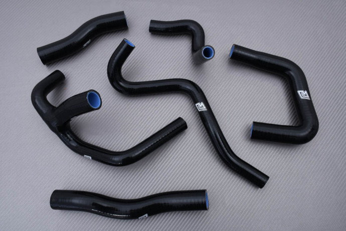Kit durite silicone noir radiateur Suzuki RGV 250 VJ-22 1991