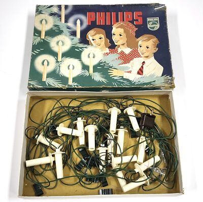 Vintage Philips Weihnachtsbaum Lichterketten   Ungetestet, 220V Eurostecker