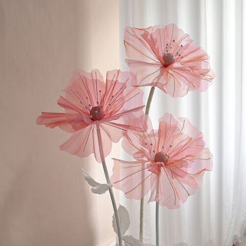 Grande Espositore da Terra Artificiale Realistico Fiori di Seta Decorazione Festa Fiori Finti - Foto 8 di 33
