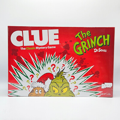 Clue Dr. Seuss How The Grinch Stole Christmas Edition Board Game New 