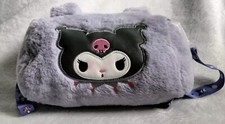 Sanrio Kuromi Plush Bag Crossbody Purse Plush- BLEMISHED- no Tags,